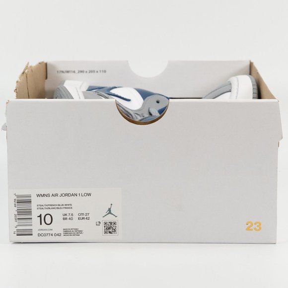 Air Jordan 1 Low 'French Blue' DC0774-042 Women's size 10 / Men's 8.5 - Picture 9 of 9